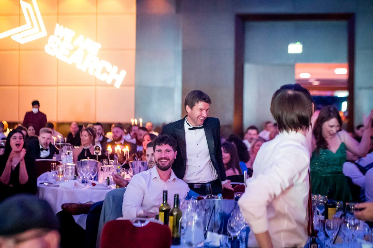Terry Fisher at a marketing awards evening